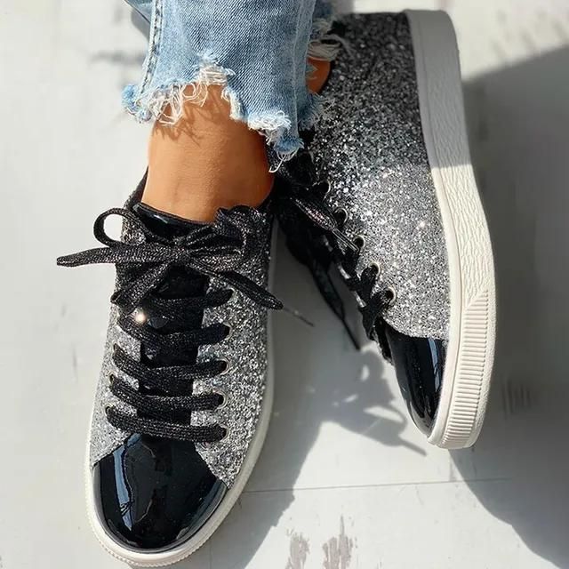Stilla | Modevenlige Sneakers Med Glimmer Rabat