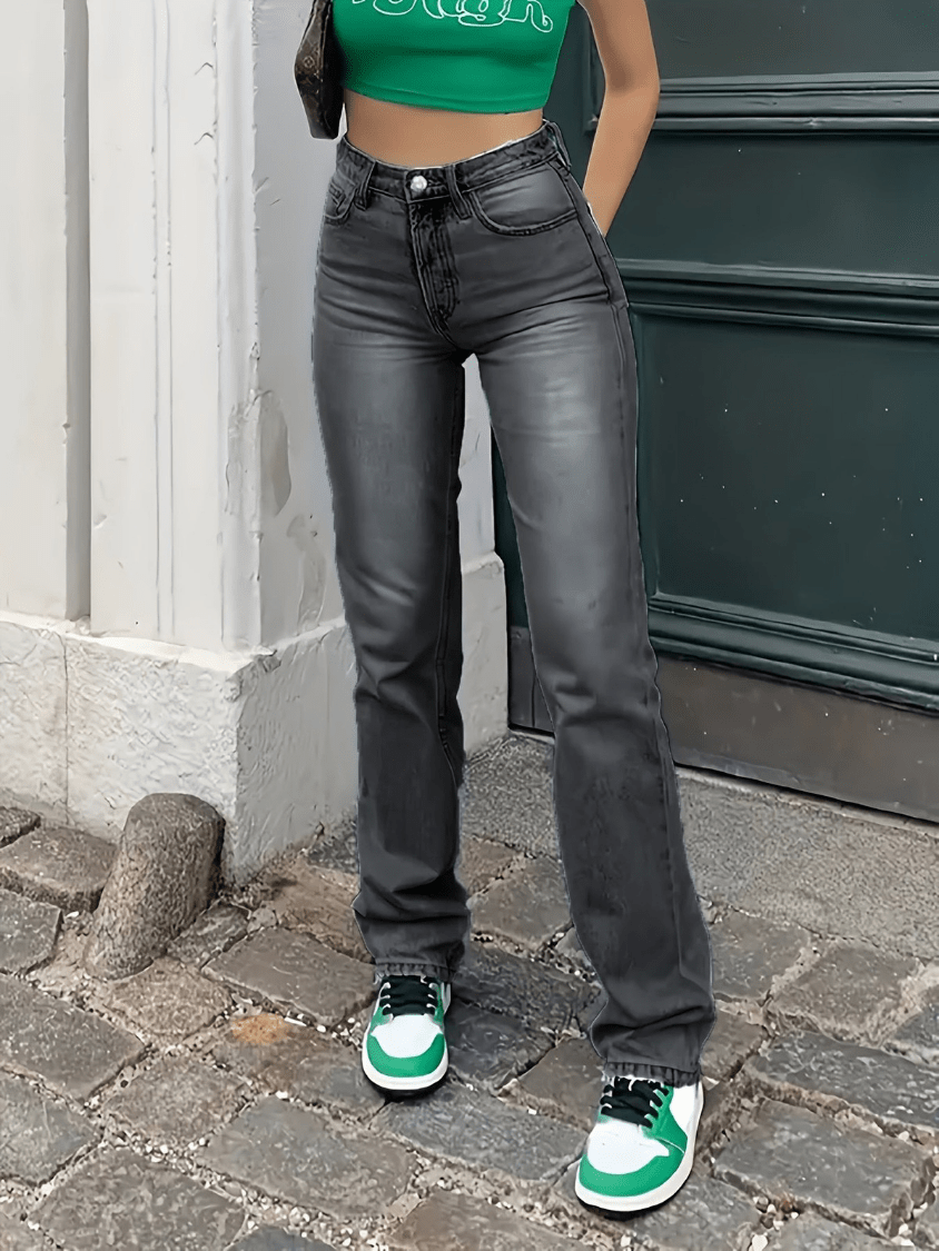 Stilla | Lette Damejeans Med Høj Talje Trendy Bukser