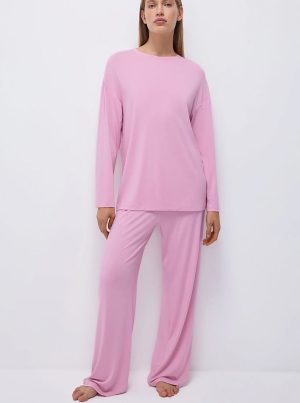 Stilla | Løs Pyjamas Med Lange Ærmer