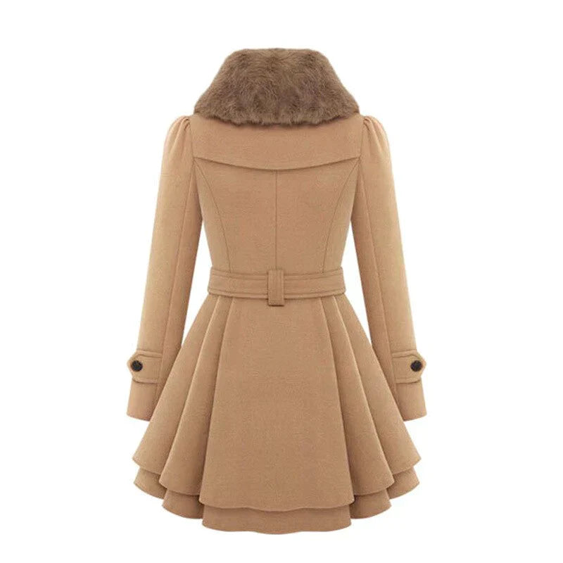 Stilla | Trench Chic Med Vegansk Pels