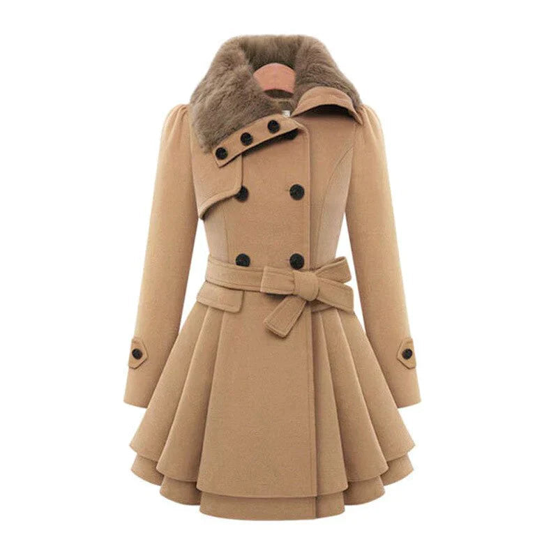 Stilla | Trench Chic Med Vegansk Pels