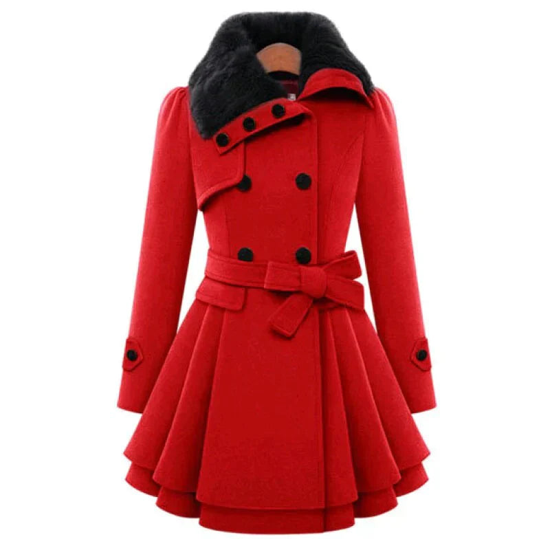 Stilla | Trench Chic Med Vegansk Pels