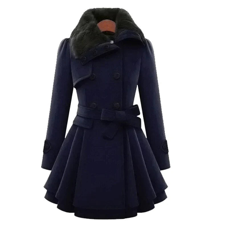 Stilla | Trench Chic Med Vegansk Pels