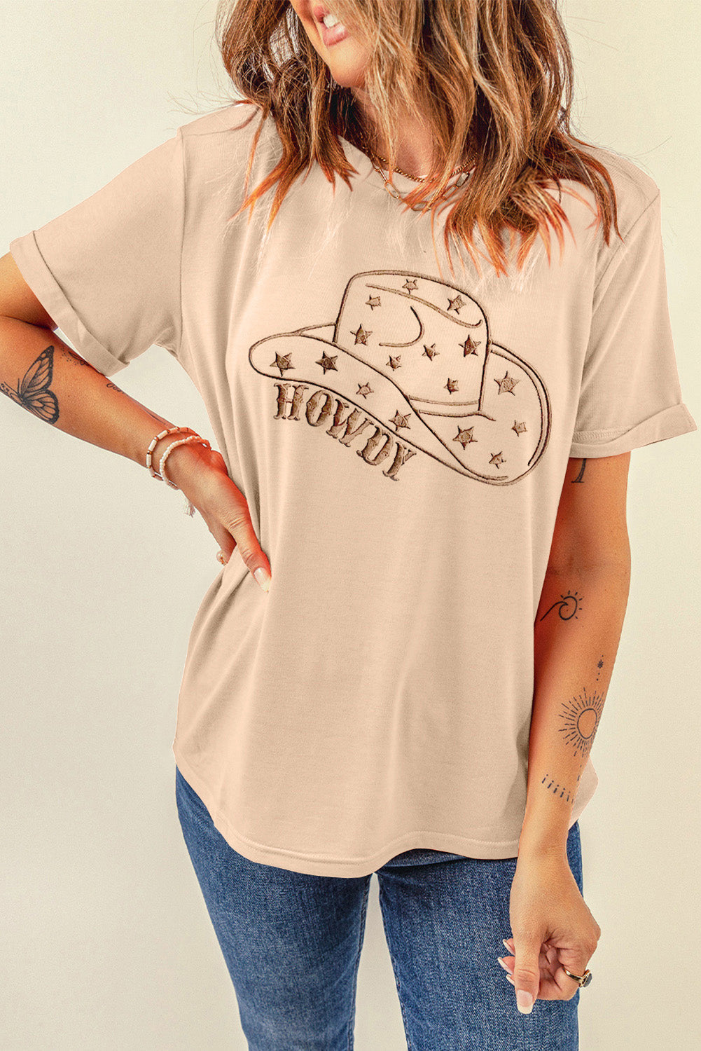 Stilla | Hat Grafik Rundhals Kortærmet T-Shirt