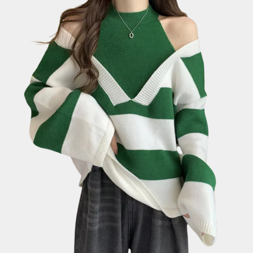 Stilla | Stilfuld Sweater Med Udsnit Til Kvinder