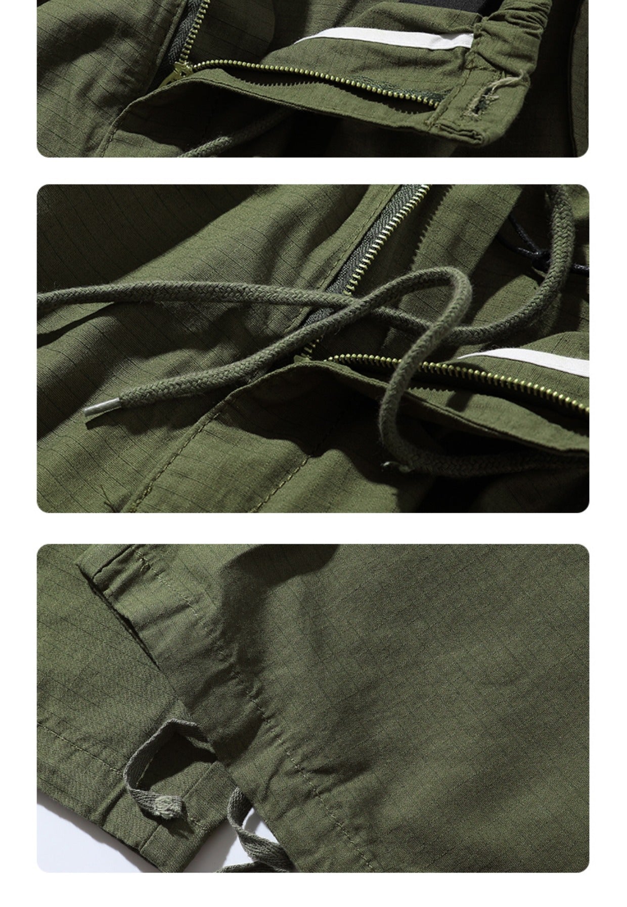 Stilla | Multi-lomme bomuldsbuks i Khaki