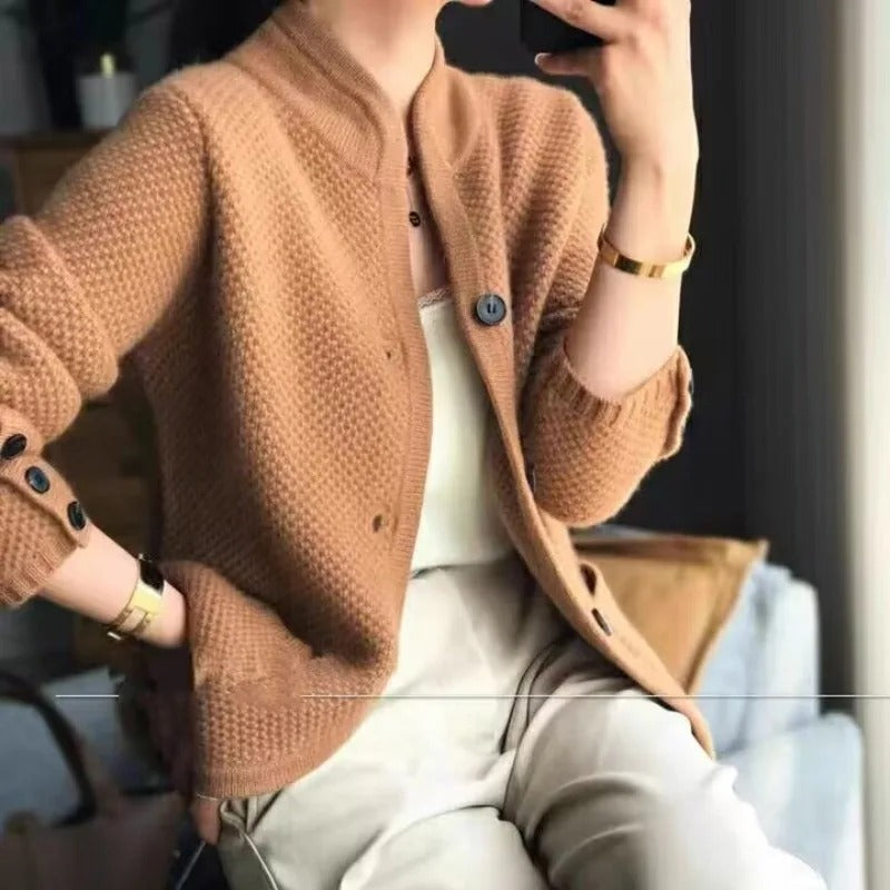 Stilla | Cashmere Tyk Uld Kvinders Sweaterjakke