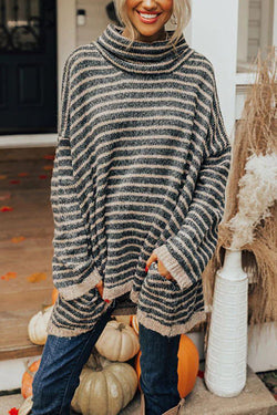 Stilla | Perfekt Tunika-bluse Med Striber Og Lommer