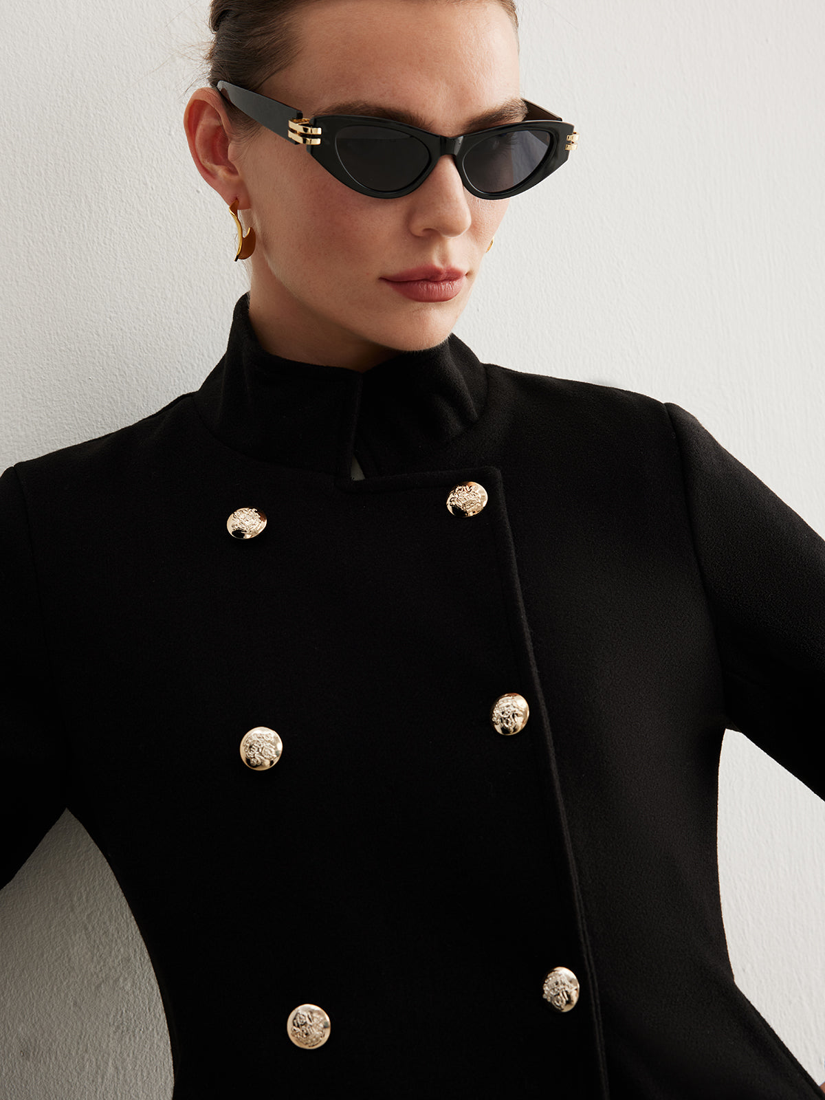 Stilla | Ståkrave Blazer med Almindelig Knap