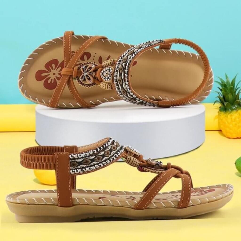 Stilla | Sandaler Med Elastikbånd og Blød Platform Rabat