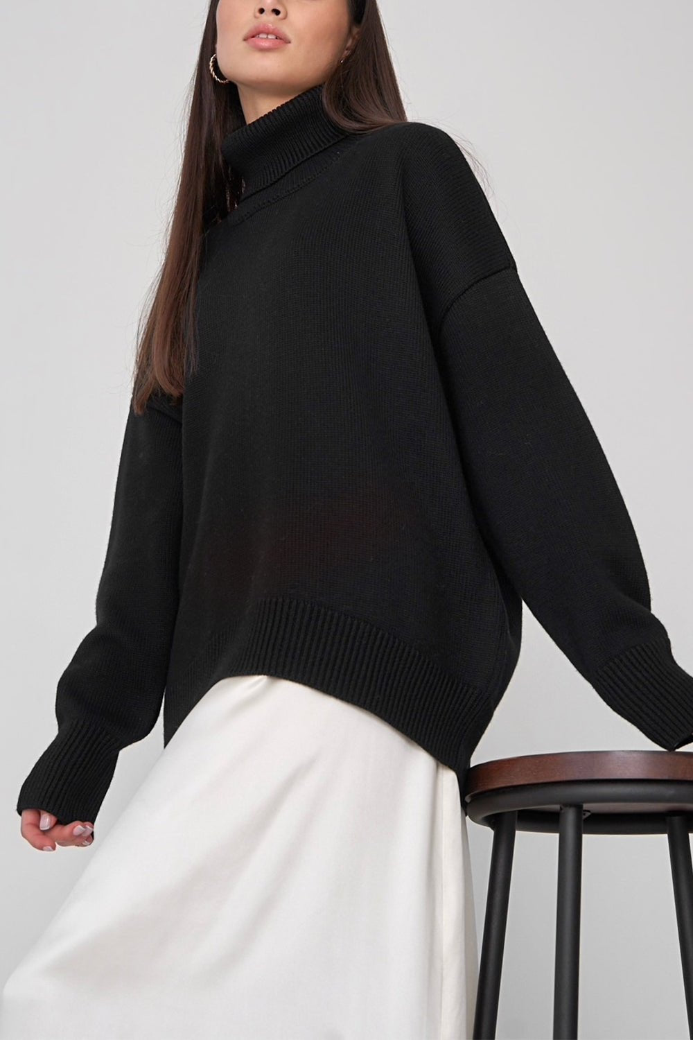 Stilla | voluminøs rullekravesweater til kvinder All match stil