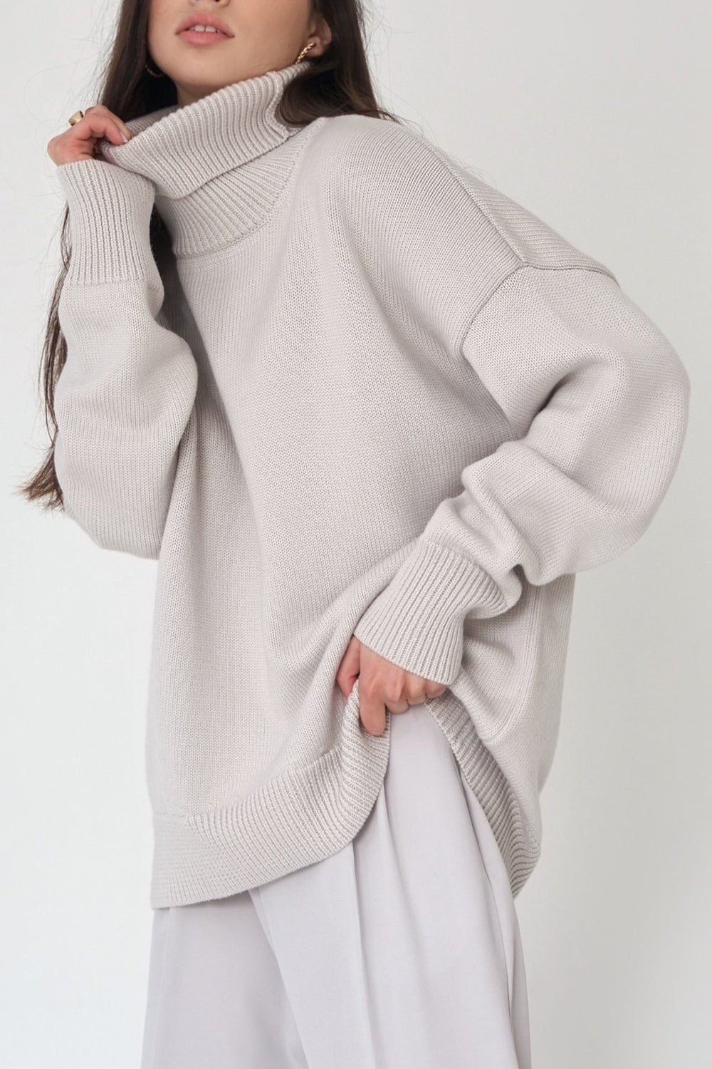 Stilla | voluminøs rullekravesweater til kvinder All match stil