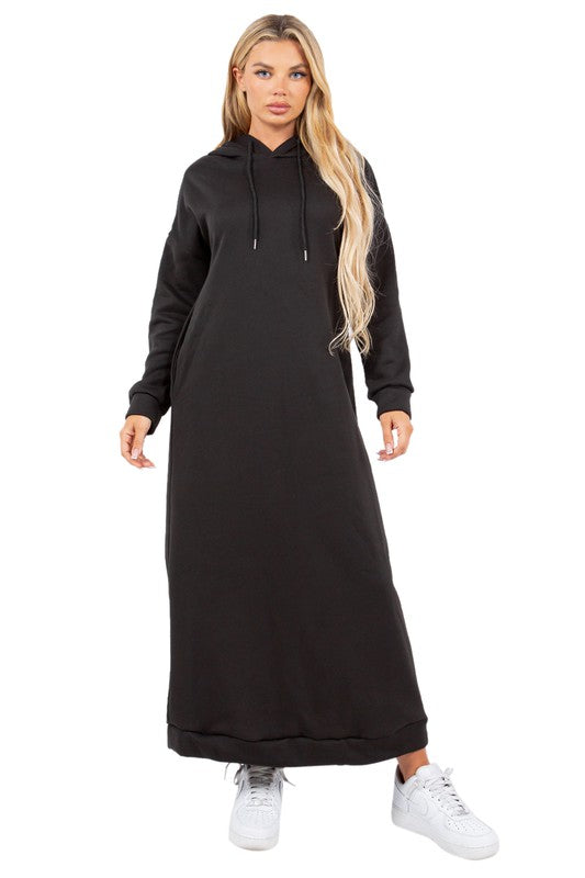 Stilla | Lang Maxi Hoodie Kjole
