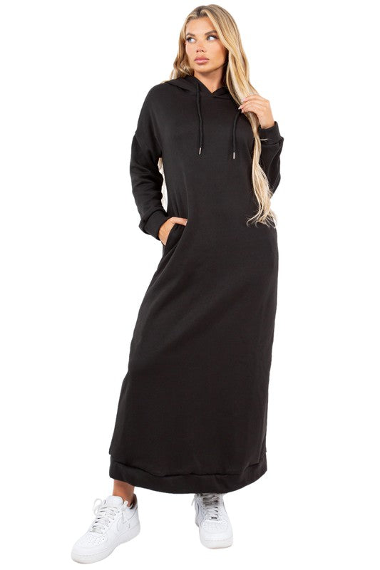 Stilla | Lang Maxi Hoodie Kjole