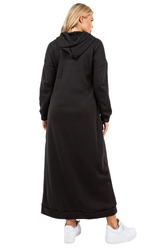 Stilla | Lang Maxi Hoodie Kjole