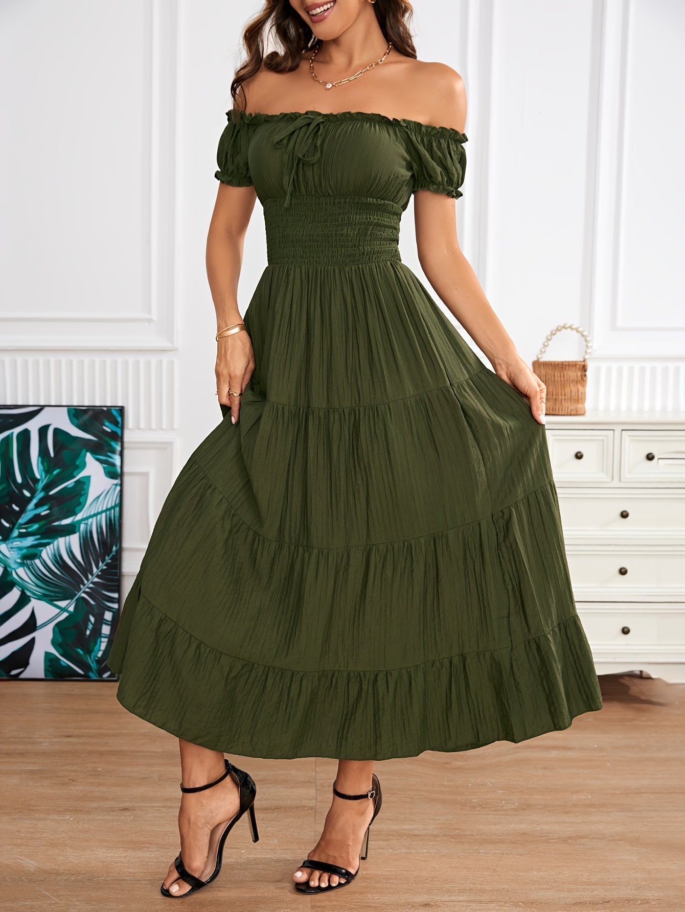 Stilla | Maxi Kjole Med Bare Skuldre Online nu