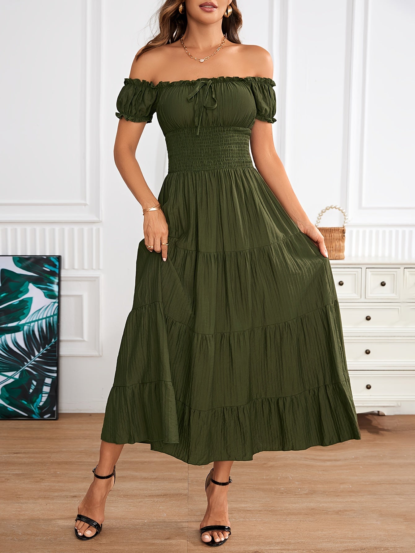 Stilla | Maxi Kjole Med Bare Skuldre Online nu
