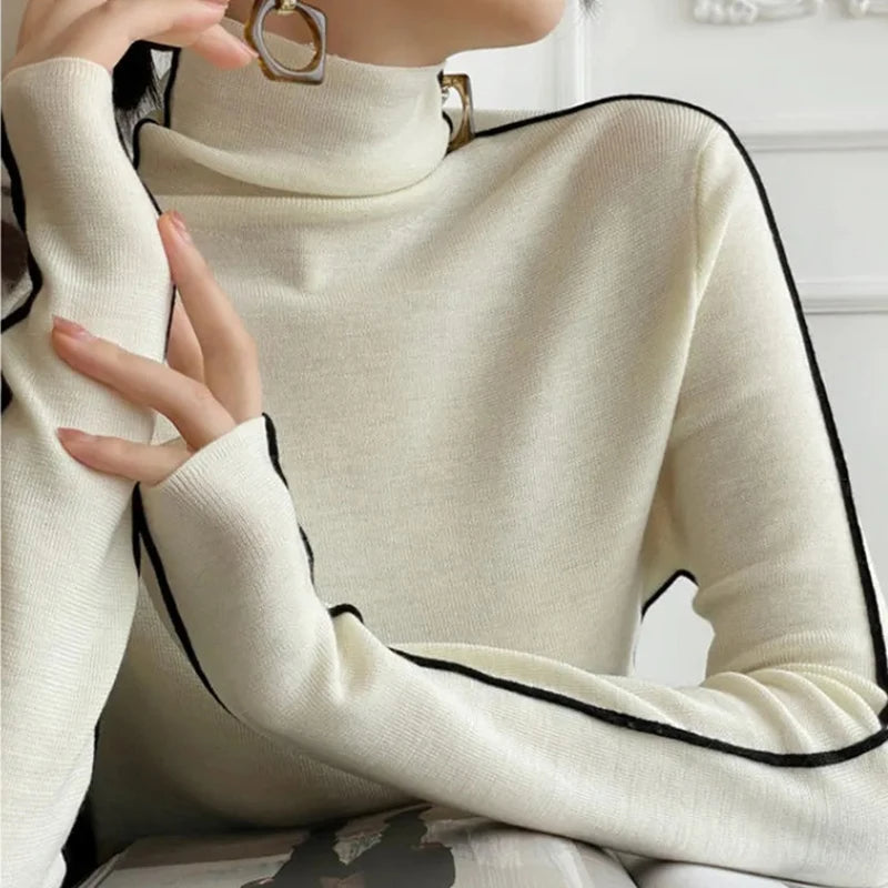 Stilla | Trøje Kvinders Strikket Turtleneck Sweater