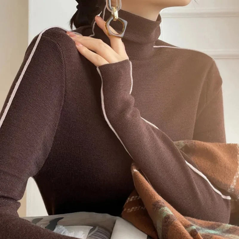 Stilla | Trøje Kvinders Strikket Turtleneck Sweater