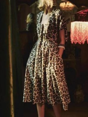 Stilla | Elegante Kjole Med Leopardmønster