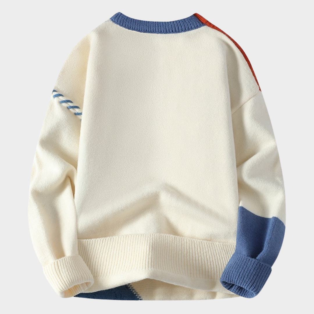 Stilla | Patchwork-Pullover Hot på udsalg
