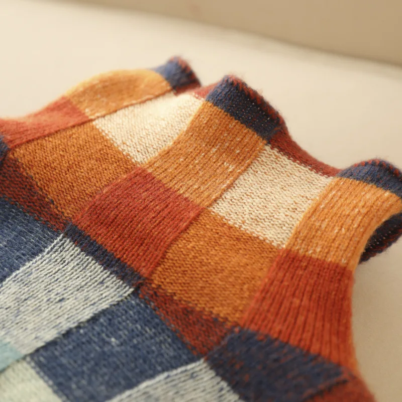 Stilla | Refinet Patchwork Rullekravesweater