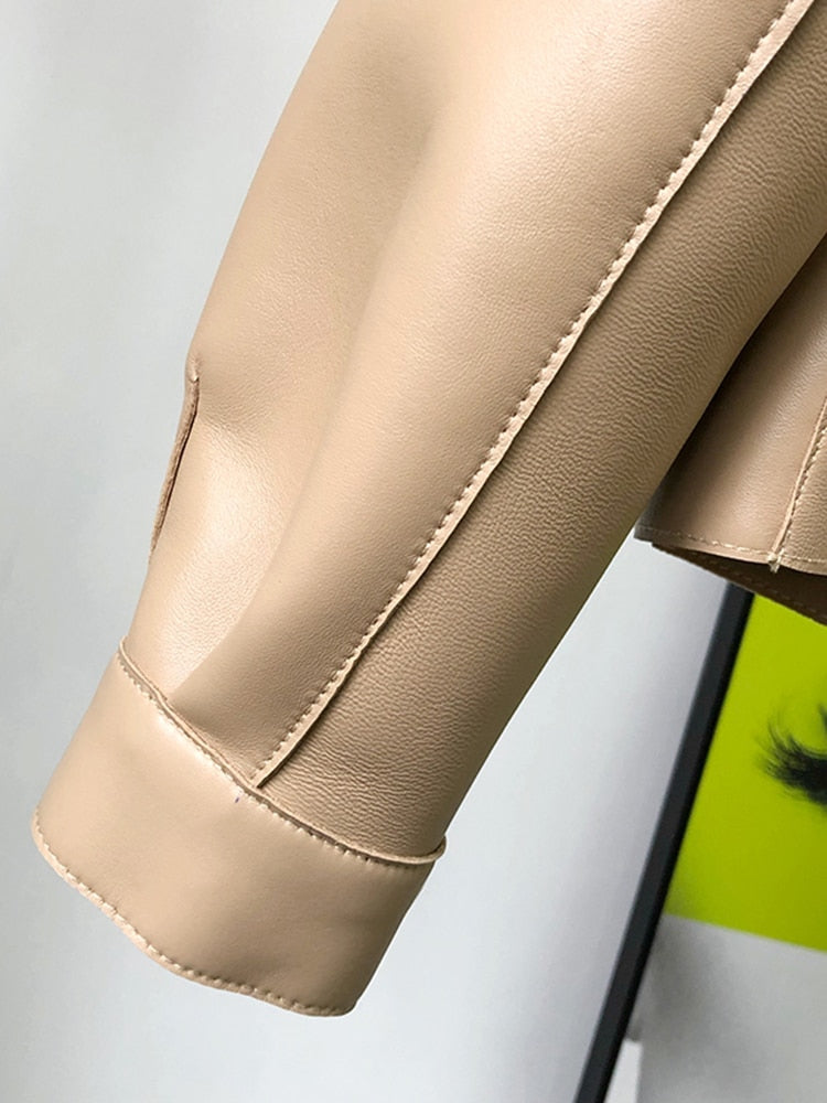 Stilla |coat court en cuir élégant et tendance