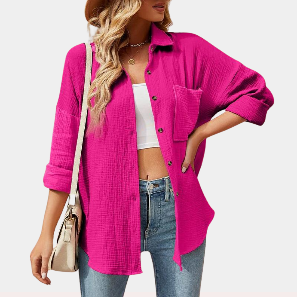 Stilla | Fritid Dame Sommerbluse med lomme
