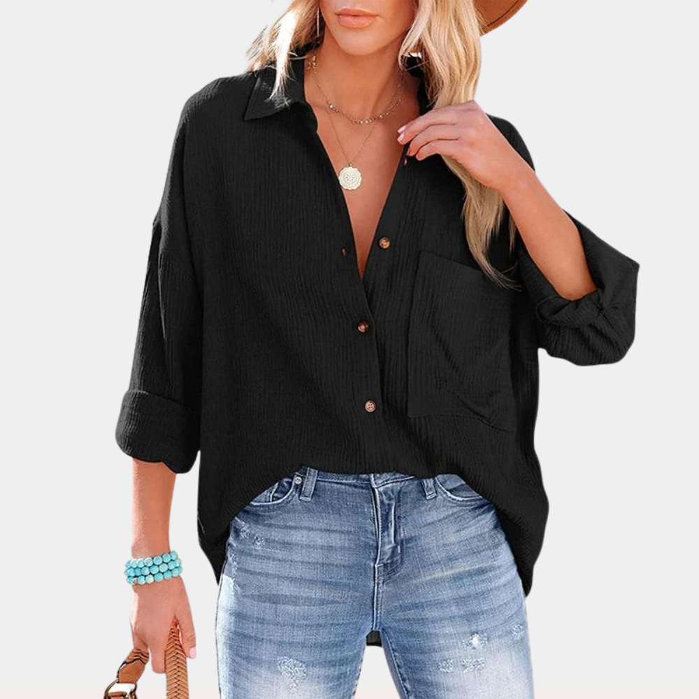 Stilla | Fritid Dame Sommerbluse med lomme