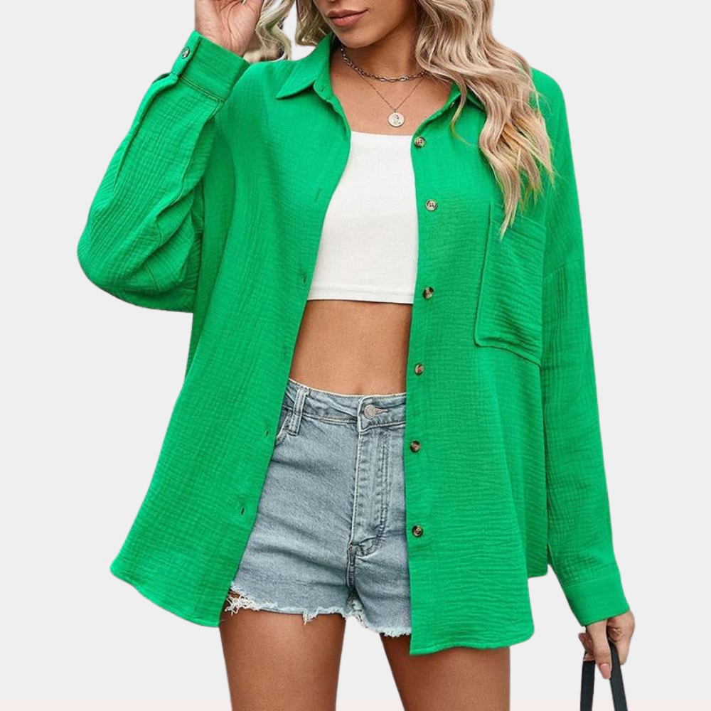Stilla | Fritid Dame Sommerbluse med lomme