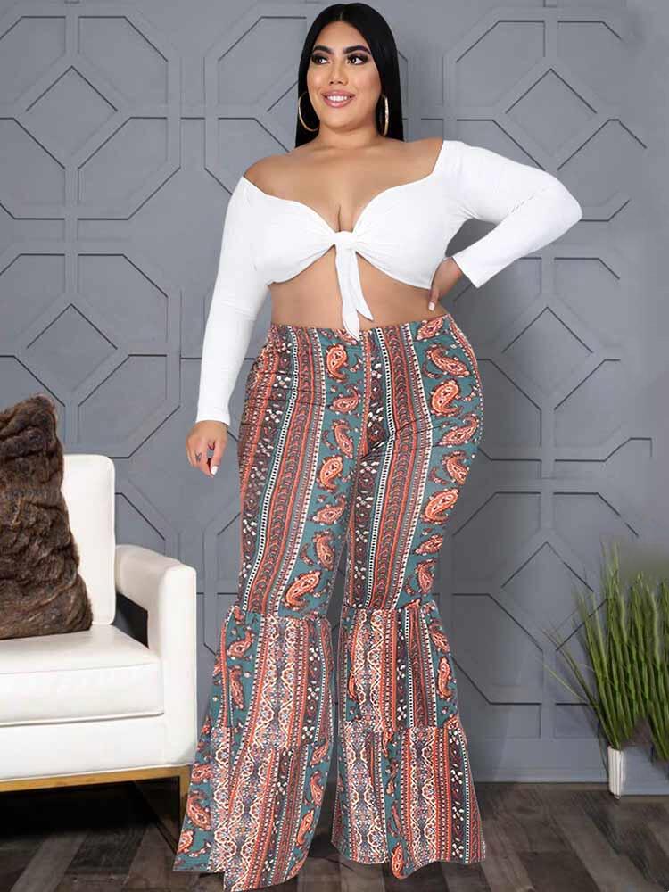 Stilla | Folk Vinfestival Bredde Bukser Plus Size Mode