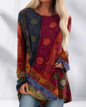 Stilla | Trendy Bred Ethno Bluse