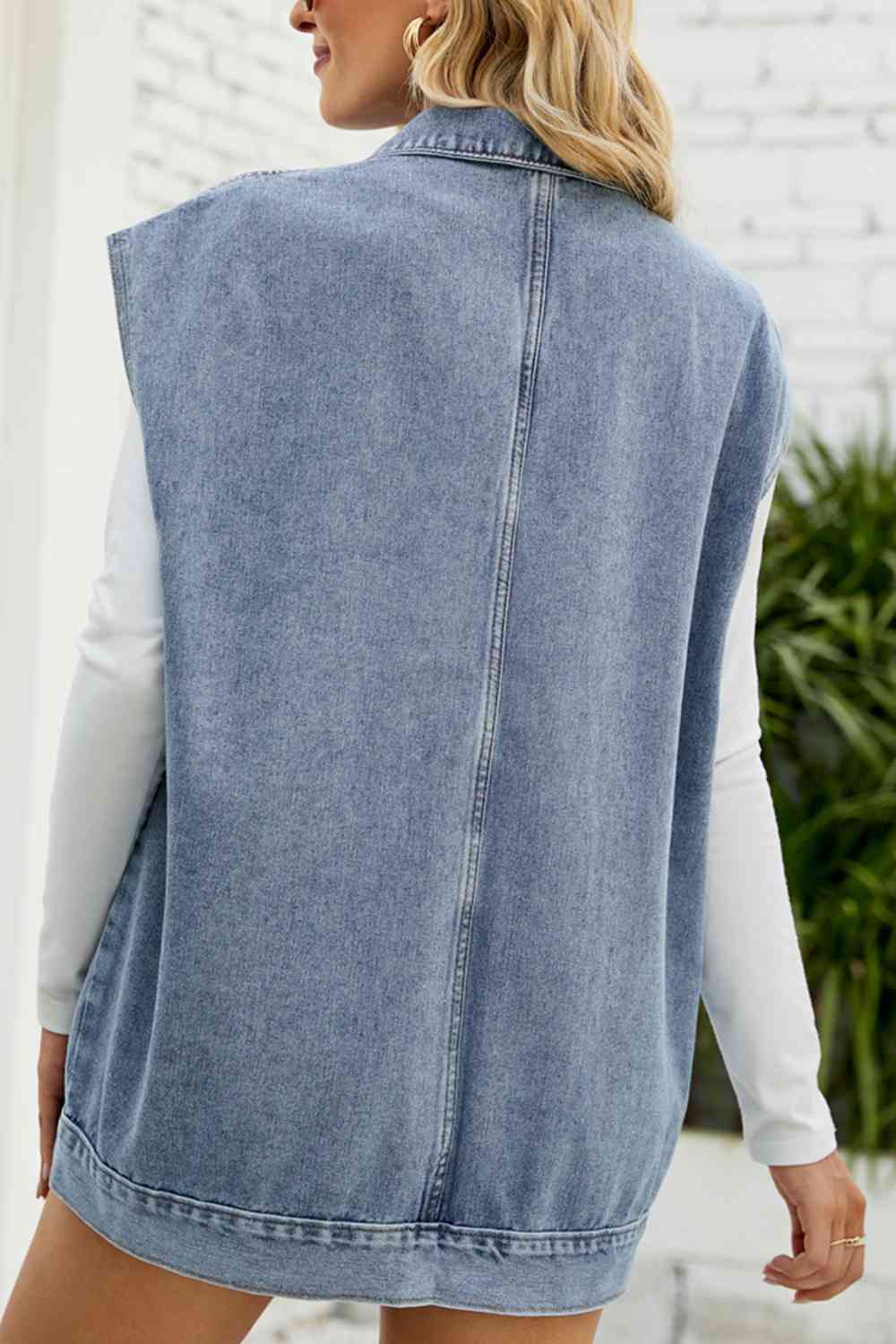 Stilla | Nedre Krave Denim Jakke Hot på udsalg