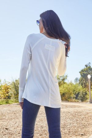 Stilla | Bae Fuldt Størrelse Rund Hals Lange Ærmer T-shirt