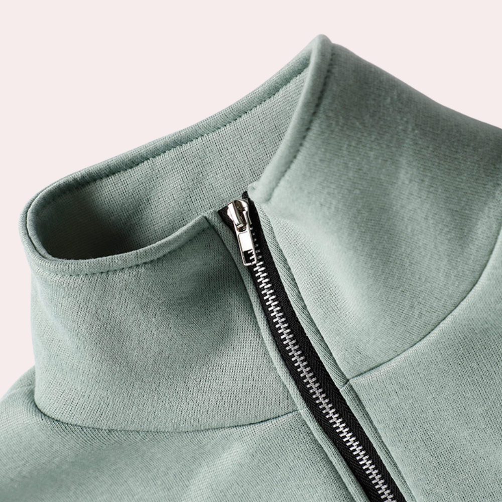 Stilla | Behageligt Kvinder Sweatshirt Sæt Med Lynlås