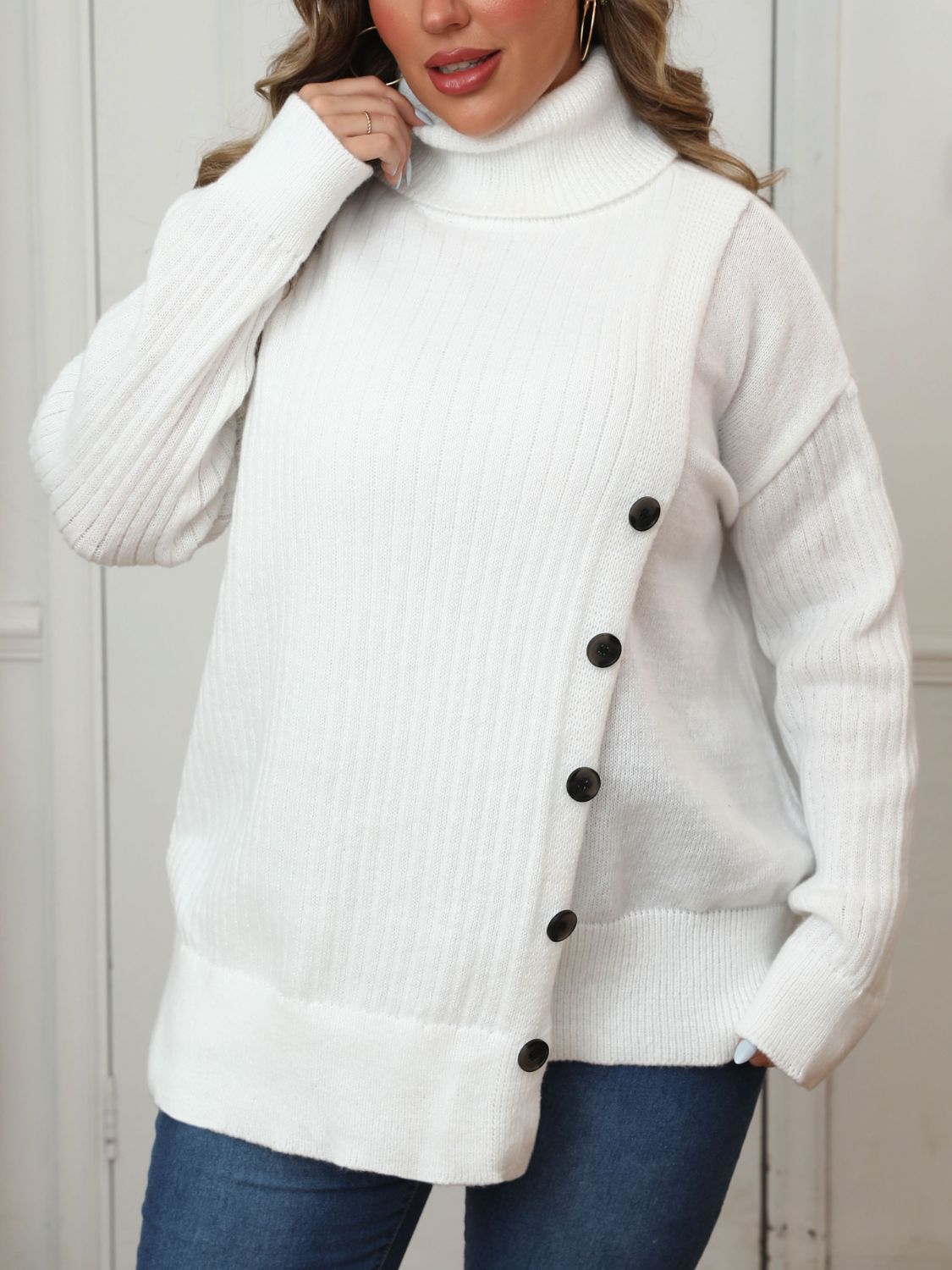 Stilla | Størrelse Turtleneck Langærmet Sweater Rabat