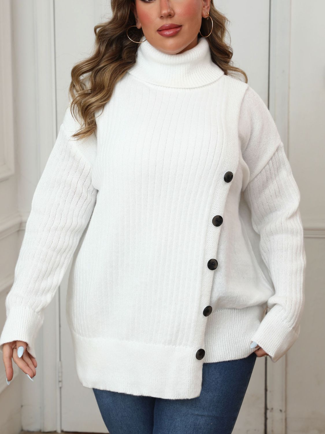 Stilla | Størrelse Turtleneck Langærmet Sweater Rabat