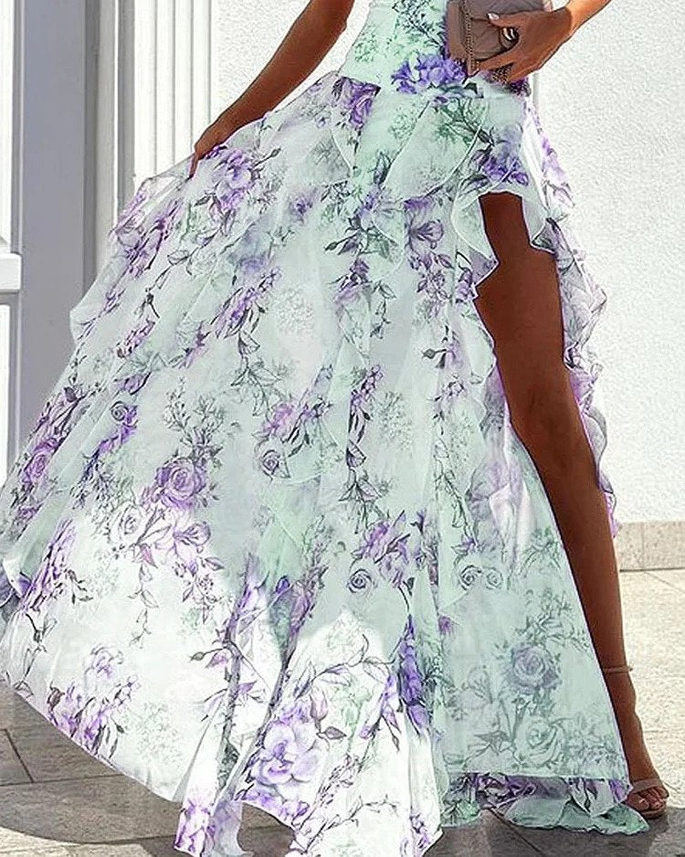 Stilla | Elegant Kjole Med One Shoulder Tryk
