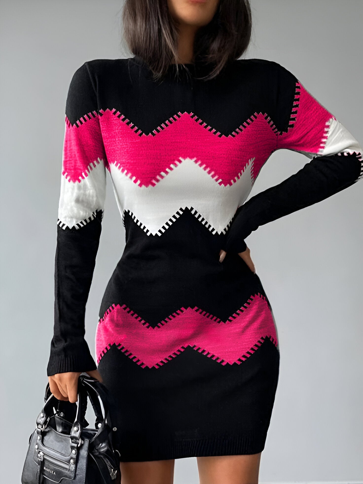 Stilla | Elegante Strikket Bodycon Mini Kjole