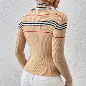 Stilla | Stribede Turtleneck Sweater til Damer