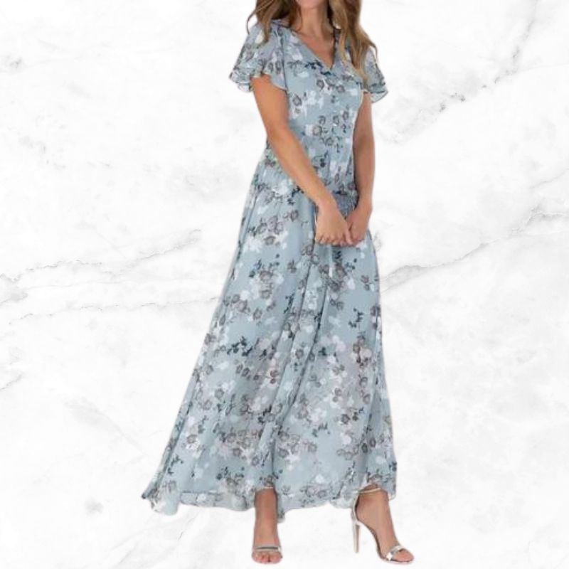 Stilla | Charmerende Damekjole Vintage Blomsterkjole Figurvenlig Design Hot på udsalg