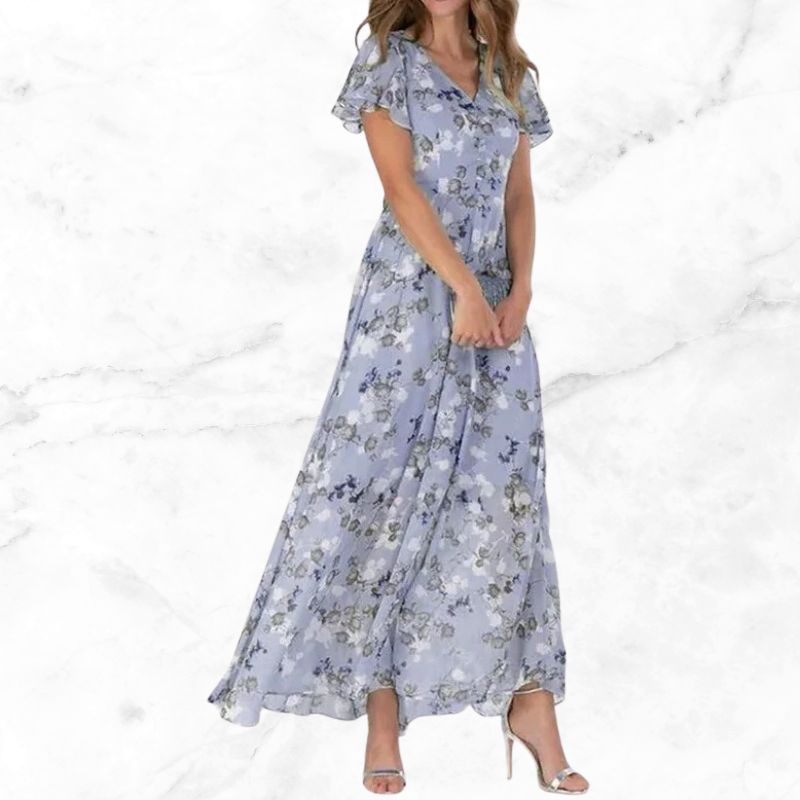 Stilla | Charmerende Damekjole Vintage Blomsterkjole Figurvenlig Design Hot på udsalg