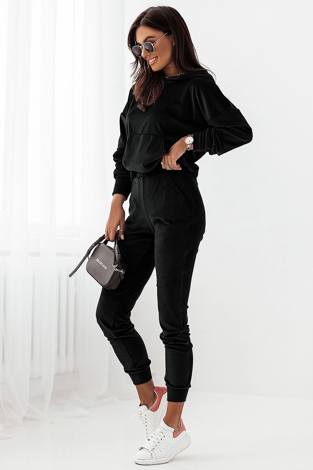 Stilla | Velour Sweatshirt Sæt Mode