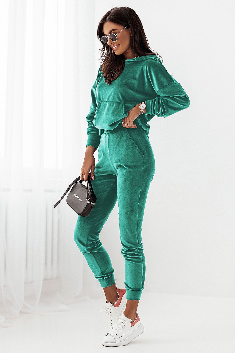 Stilla | Velour Sweatshirt Sæt Mode