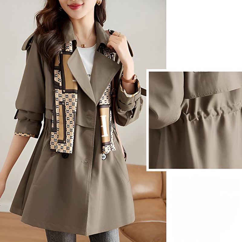 Stilla | Trenchcoat med Fin Krave til Dame