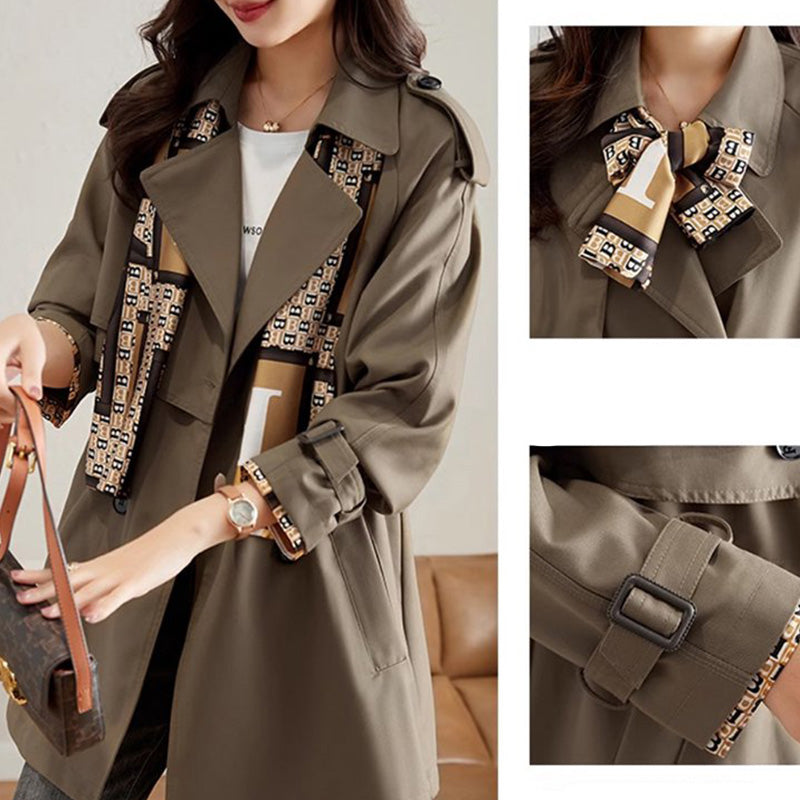 Stilla | Trenchcoat med Fin Krave til Dame