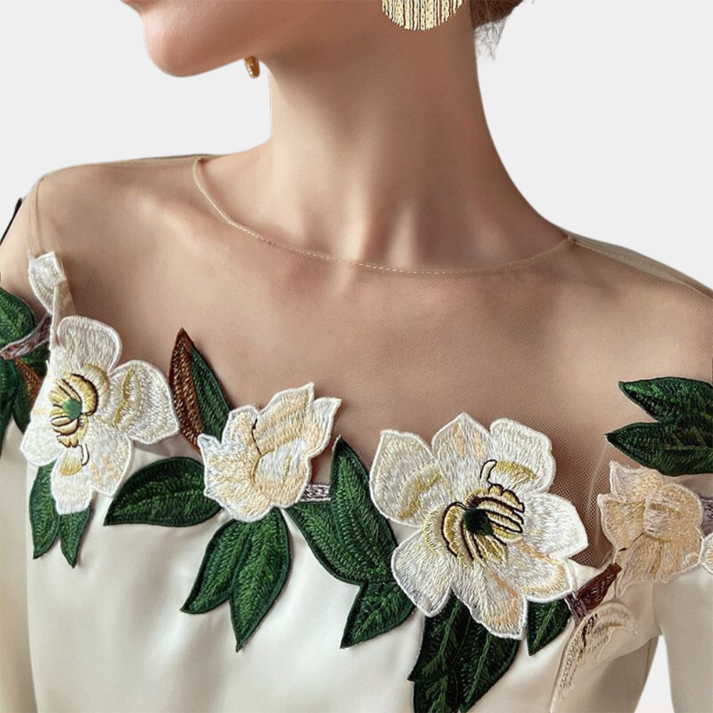 Stilla | Elegant bluse med blomster til damer Hot på udsalg