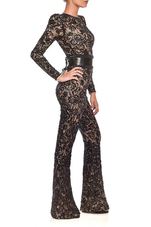 Stilla | Elegant Blonde Slim Jumpsuit