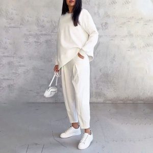 Stilla | Elegant Solid Design To-delt Fritidssæt Til Damer