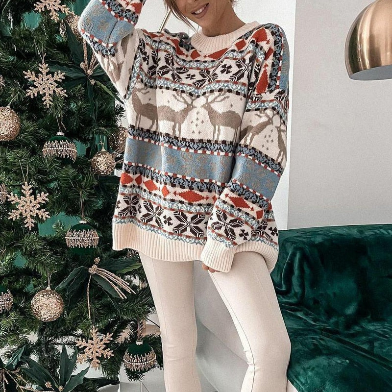 Stilla | Super Hyggelig og Varm Dametrøje i Julelook